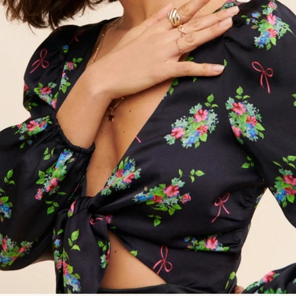 For Love and Lemons Print Mix Dress - Picture 3 of 4